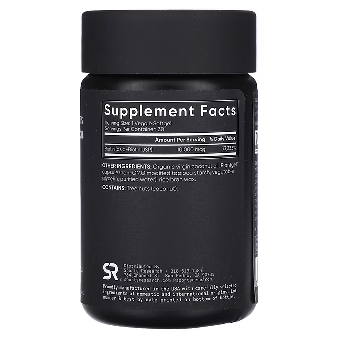 Biotina Vegana de alta pureza - Sport Research
