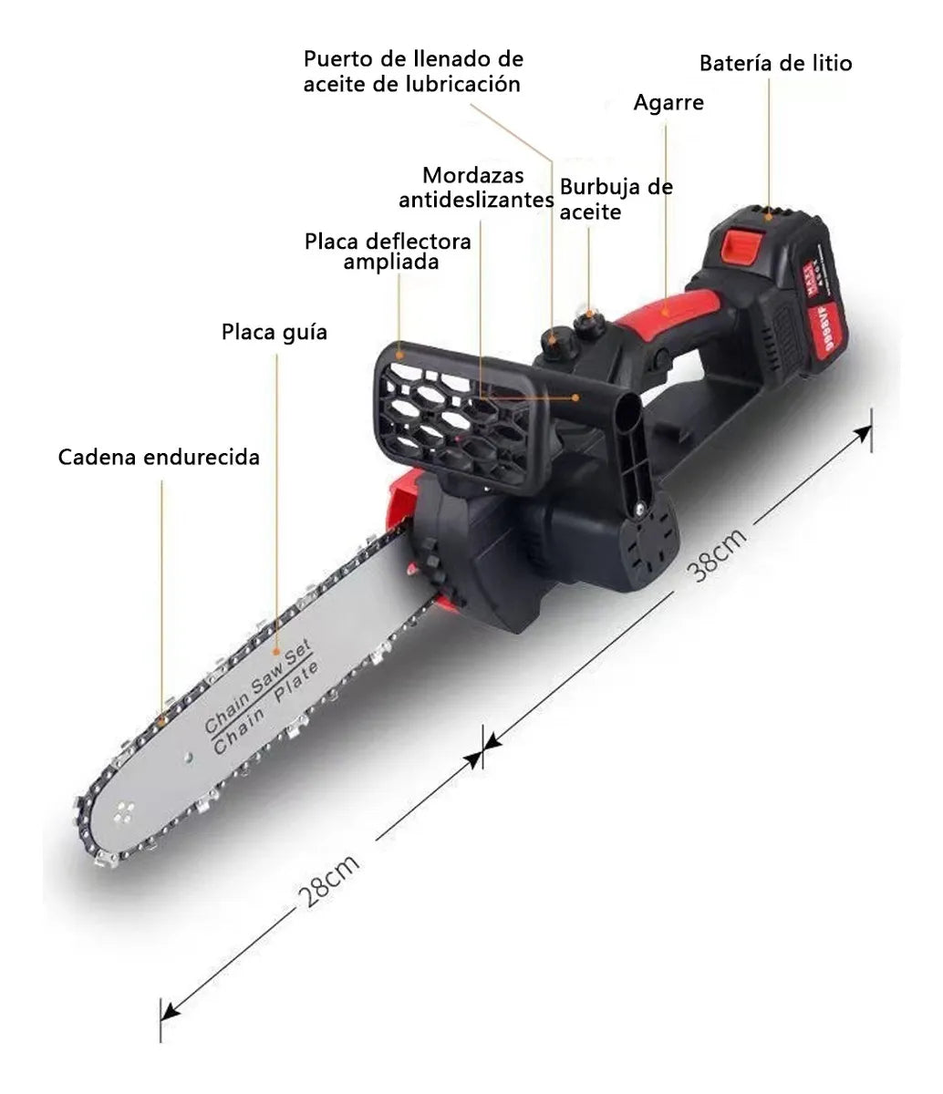 Motosierra inalámbrica de alta potencia- MaxPower