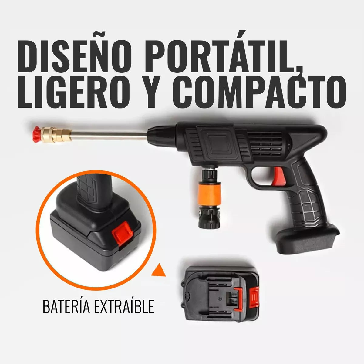 HIDROLAVADORA inalambrica de Doble batería