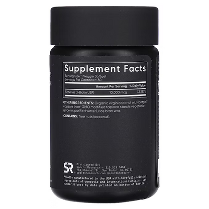 Biotina Vegana de alta pureza - Sport Research