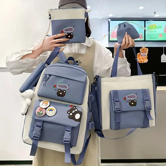 Kit combo x5 mochila kwaii