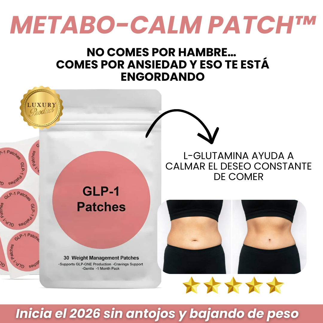 METABO-CALM PATCH™ | Controla la ansiedad por comer y regula tu metabolismo (60 parches)
