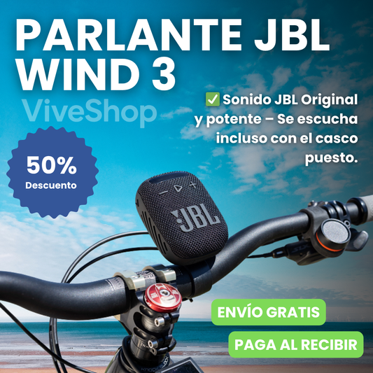 PARLANTE JBL Wind 3S™ | El Parlante que Rompe el Silencio en tus Rutas
