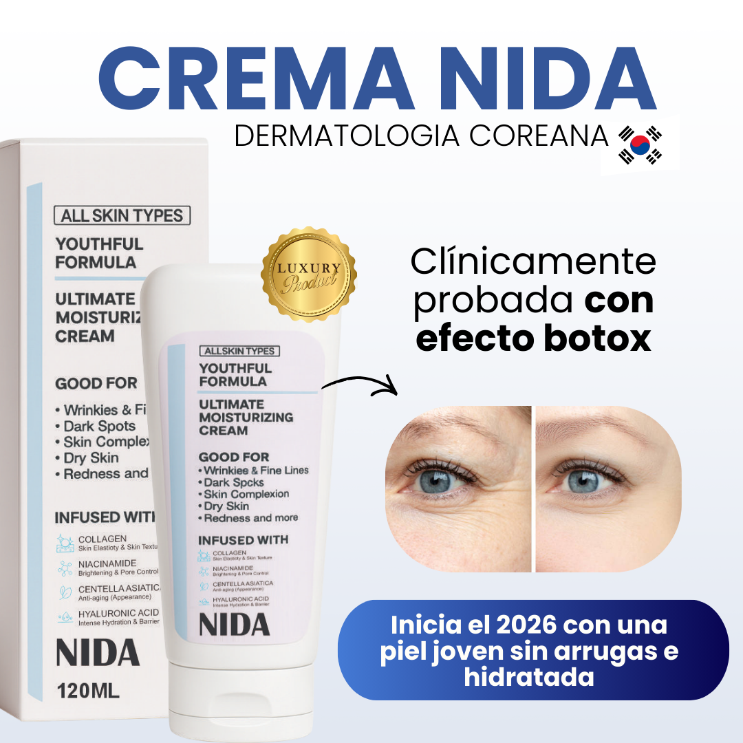 CREMA NIDA - Formula coreana para la piel arrugada 120ML