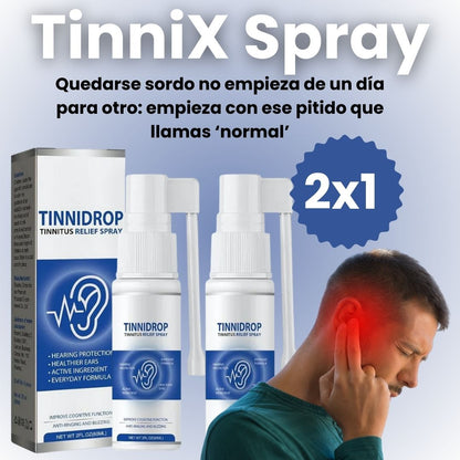 TinniX Spray – Adiós al zumbido y dolor de oído desde la primera aplicacion 2x1