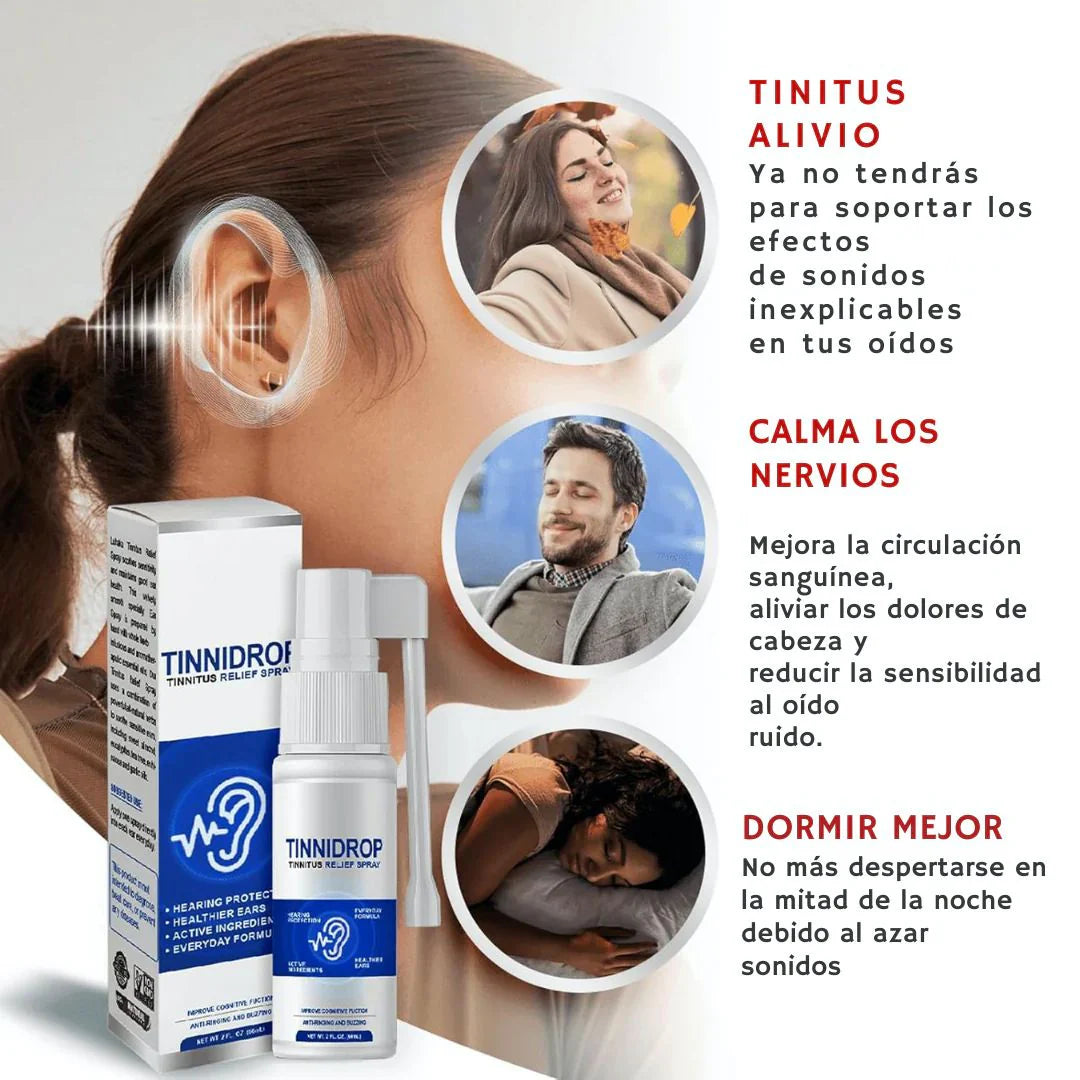 TinniX Spray – Adiós al zumbido y dolor de oído desde la primera aplicacion 2x1