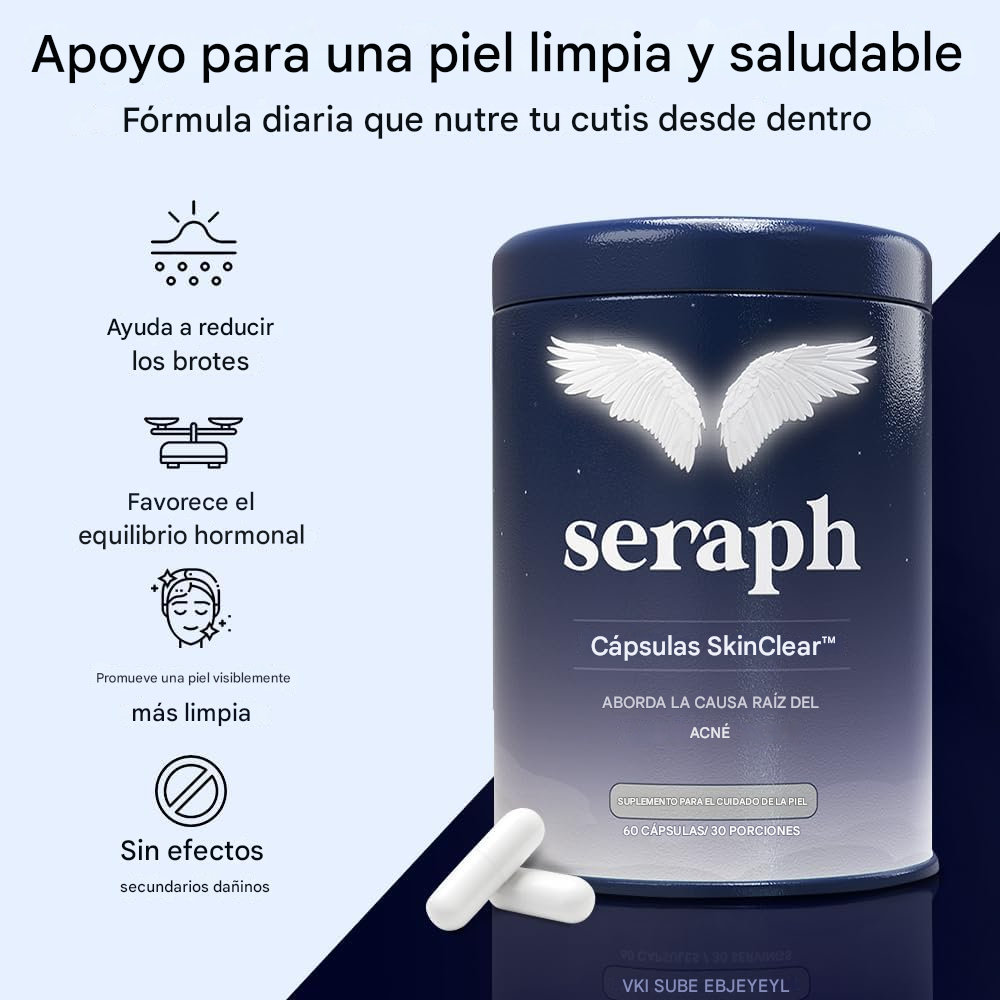 🪽 SERAPH - El suplemento que elimina el acné hormonal y te devuelve la confianza frente al espejo